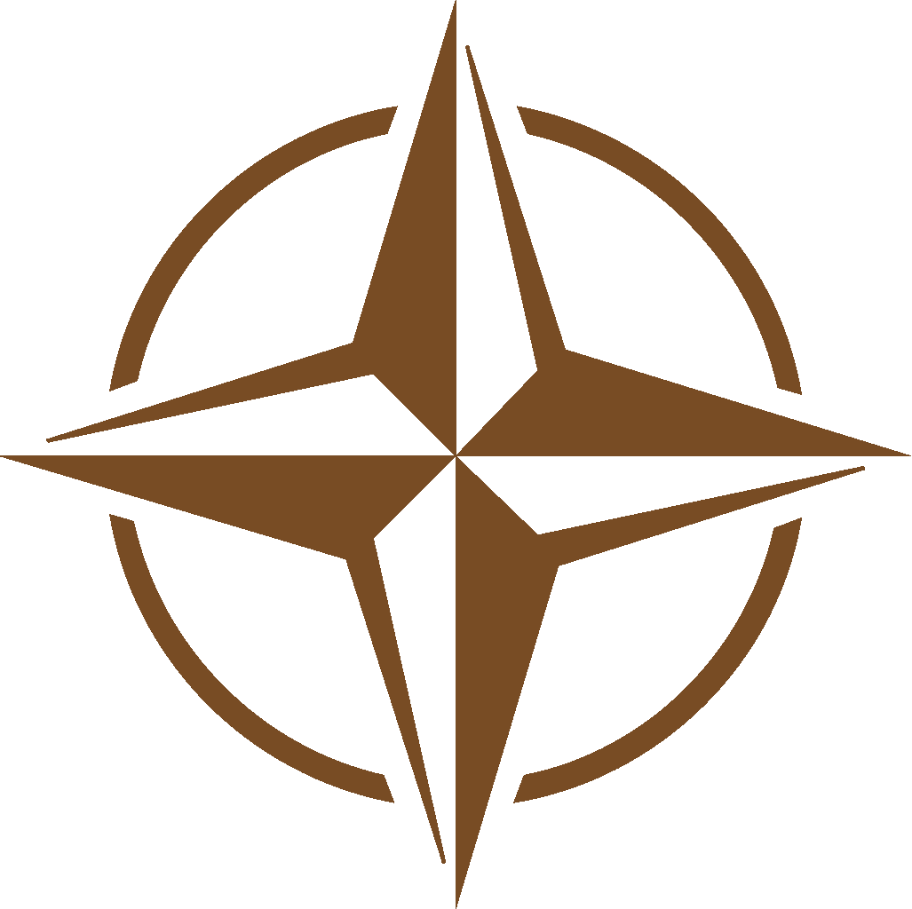 Nato Logo in Gold